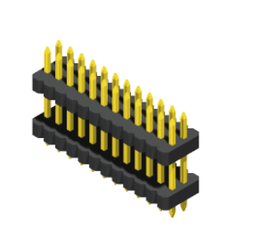 Pin Header 1mm 2 Row  H=1.0，1.5mm  Stack Straight Type 